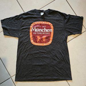 Oktoberfest Munchen Germany Graphic Short Sleeve T-Shirt, Size Large